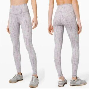 LULULEMON Wunder Under High Rise Tight 28" Luxtreme Action Jacquard Moonphase 4